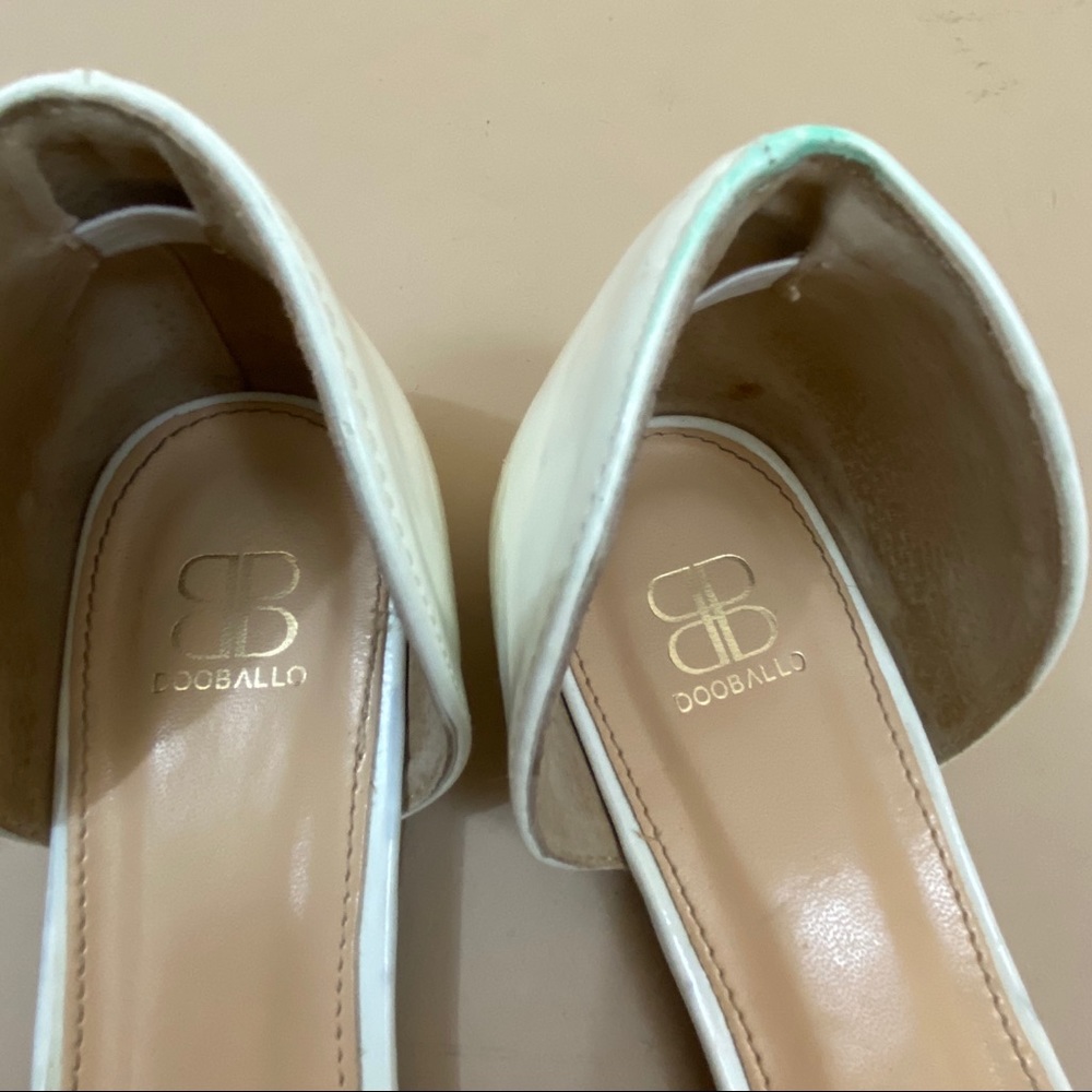 Dooballo Hera Two Tone Pointed Toe Flats 10 - Picture 8 of 9